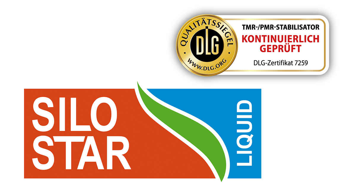 Logo Silostar Liquid mit DLG-Gütesiegel